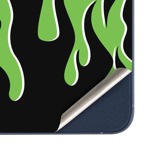 Green Flames Galaxy A35 5G Skin